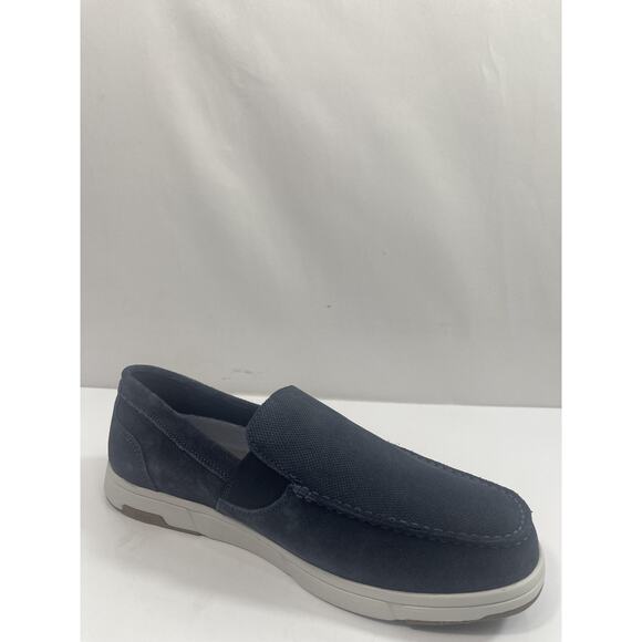 Nunn Bush Luca Suede MTV Shoes Mens Size 8.5W Navy Slip Comfort Loafers New Box main image 7